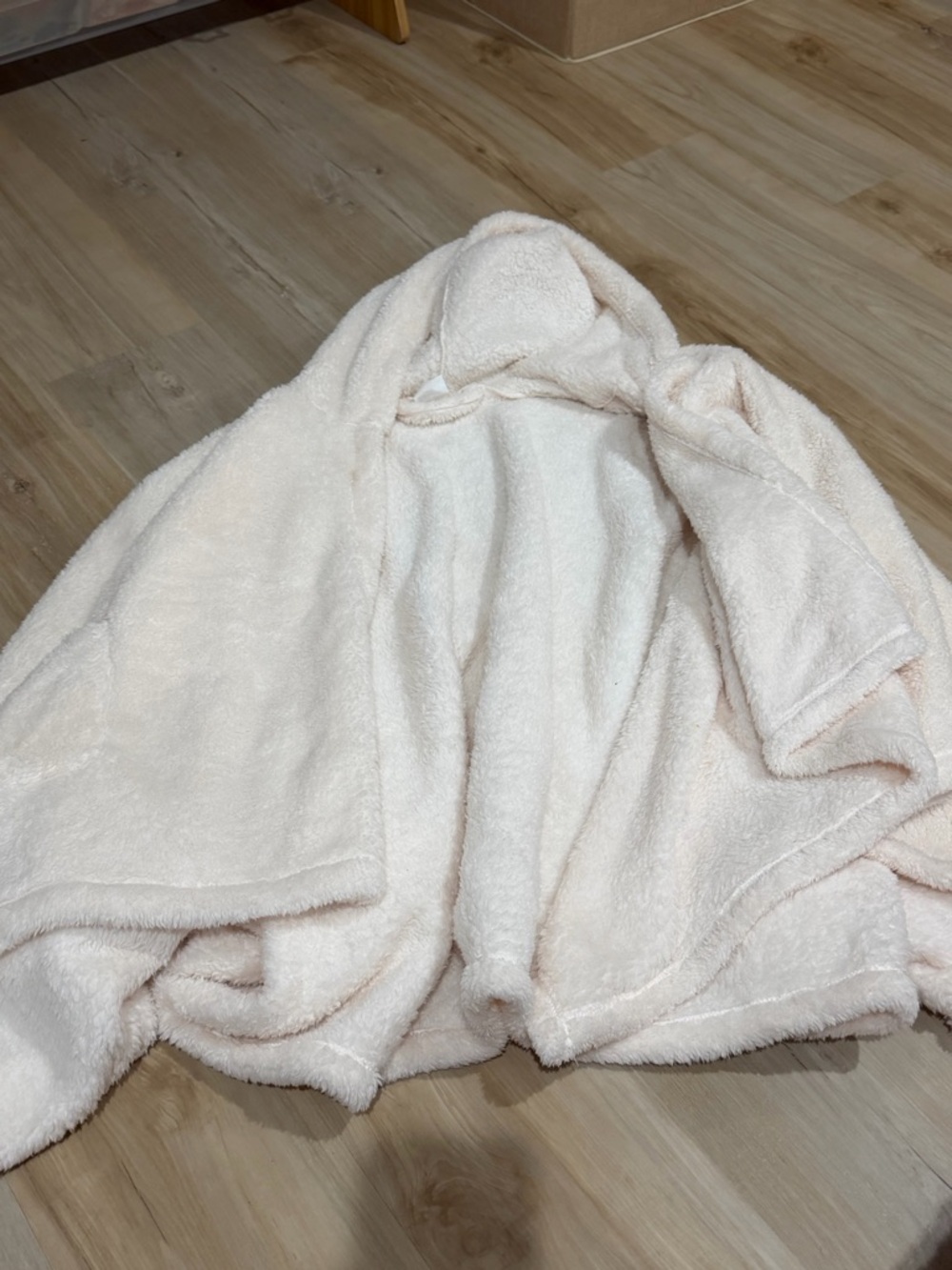 Cozy Plush Hooded Poncho and Pants -